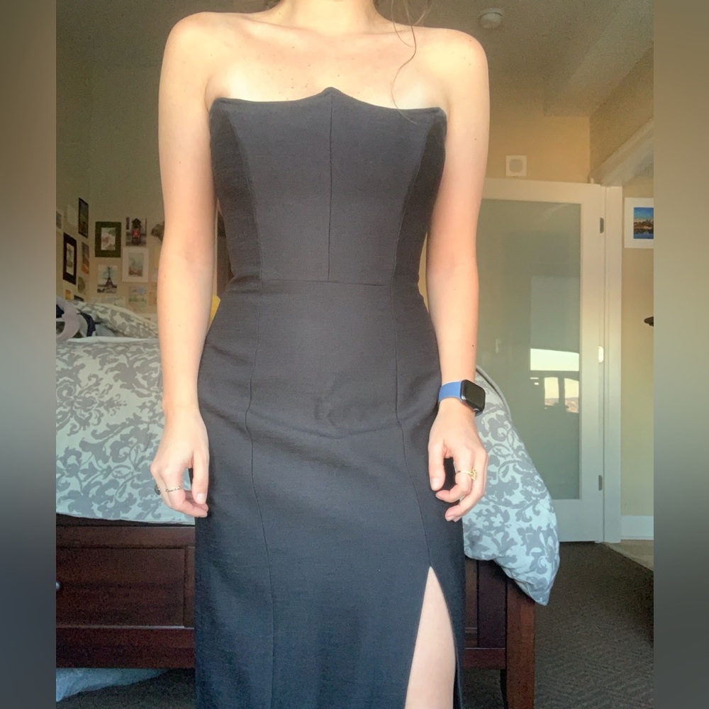 Black Strapless Dress